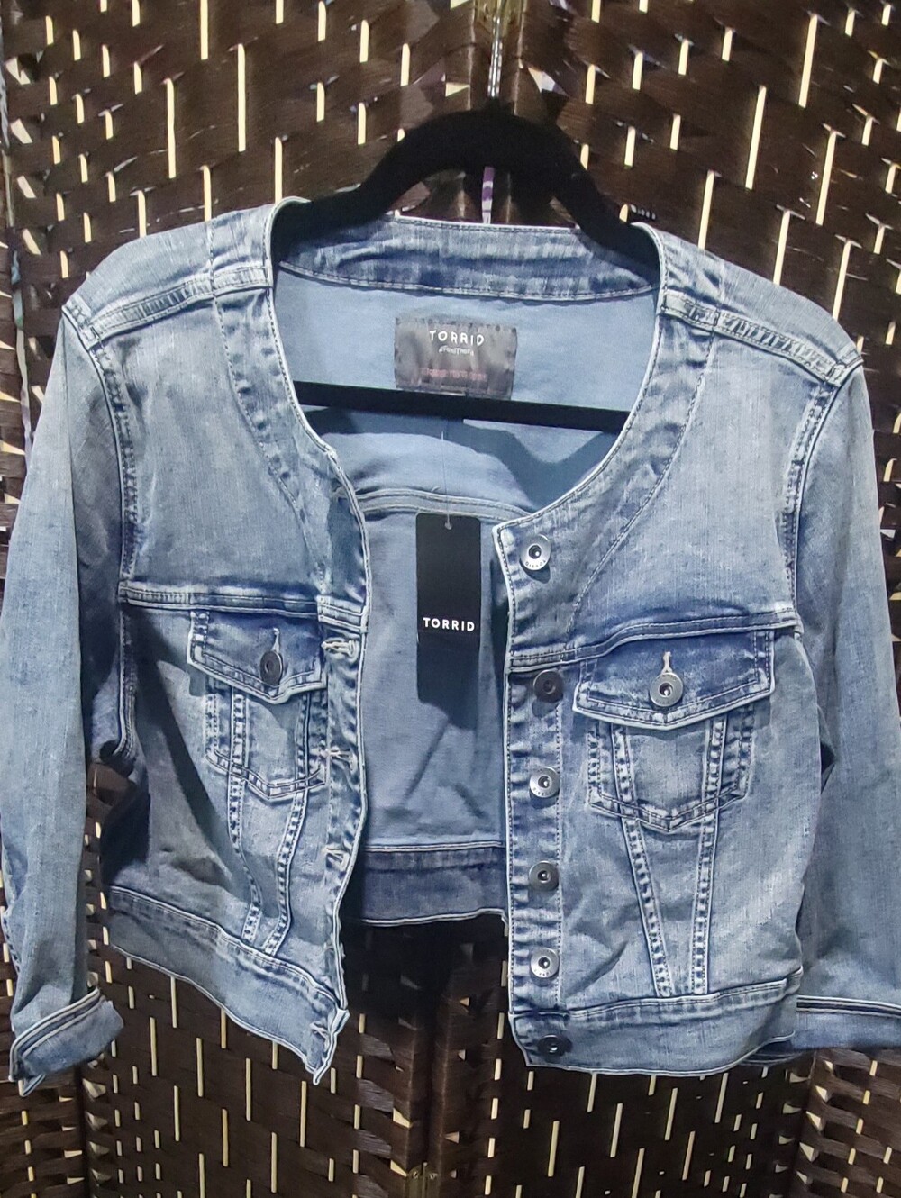 Torrid Jean Jacket in Light Blue Wash